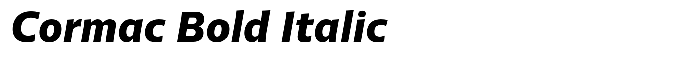 Cormac Bold Italic